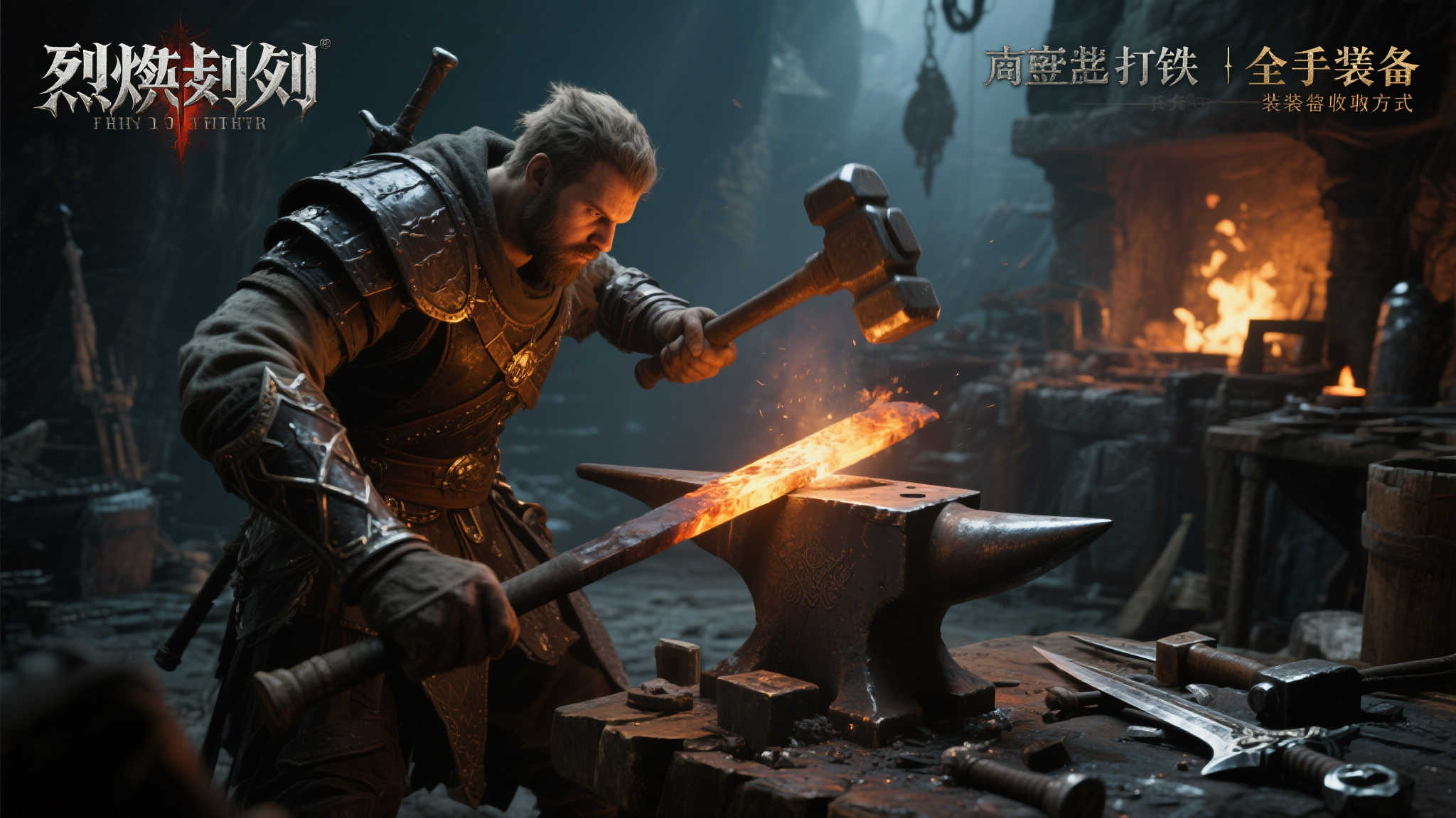 《烈焰之刃》游民体验：手工打造装备，硬核“打铁”类魂之作